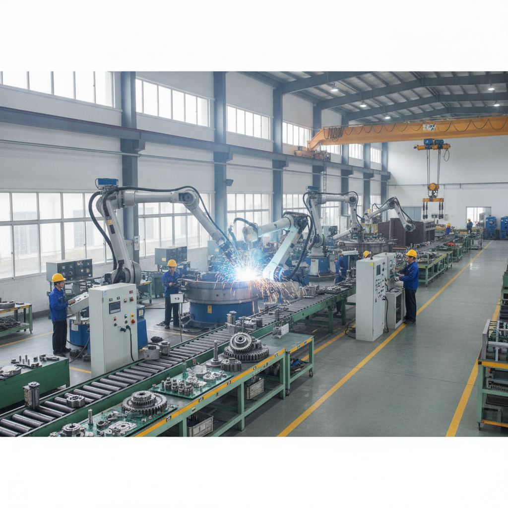 五金行业设备制造现场